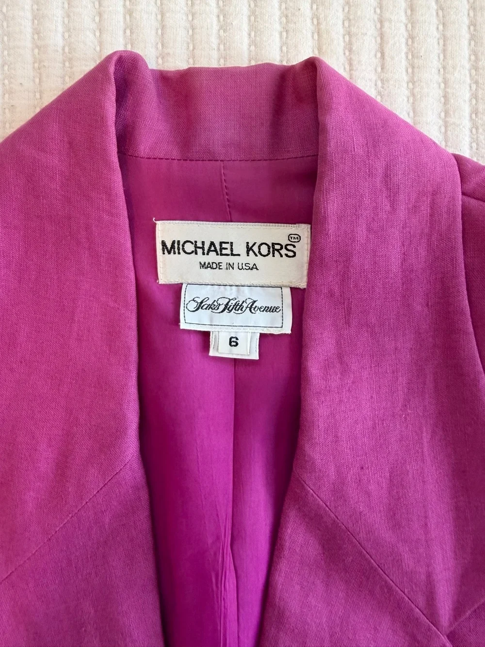 Michael Kors pockets lining notch
